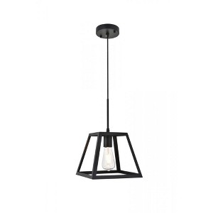 Elegant Lighting Resolute 1 light black Pendant - 1 of 4