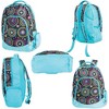 Blue Vibrant Medallion Reinforced and Water Resistant Padded Laptop School Backpack - 2 of 3
