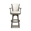 PAGED 46" High Swivel Counter and Bar Stools, Modern Upholstered with High Back and Arms Counter Height Bar Stools for Pub, Dining Room - 2 of 4