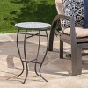 Christopher Knight Home Bonnet Outdoor Round Side Table with Mosaic-Style Top and Curved Iron Legs - 2 of 4