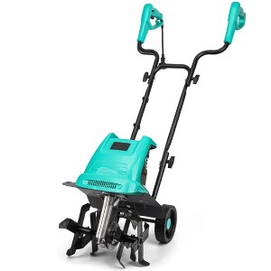 Itopfox Electric Rototiller Garden Tiller with Sturdy Rust-Resistant Blades and Overload Protection for Efficient Yard Cultivation - 1 of 4