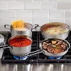 NewHome"Stainless Steel Cookware Set – Induction-Compatible, Dishwasher Safe, 2.7/3.7 Qt Stockpot, Frying Pan"Silver - 4 of 4