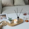 Cheung's Kishen Ridge Oblong Natural Wood Glossy Tray - 2 of 3
