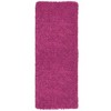 Hastings Home Memory Foam Shag Bath Mat (24x58), Pink - 2 of 4