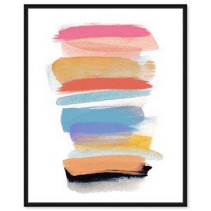 Art Remedy Colored Tones Pastel Color Boho Abstracts Wall Art Print, 16 ...