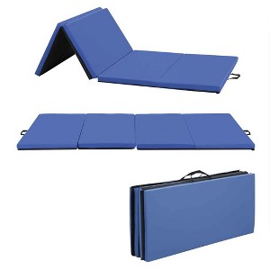 FDW Gymnastics Mat Gym Mat Tumbling Mat 4 Foldding Mat Tumbling Mat Exercise Mat Stretching Arts Home Gym Mat Yoga Mat - 1 of 4