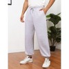 BLUEMING Sweatpants for Men Tapered Joggers Sweat Pants with Pockets Drawstring Baggy Pants for Gym Workout - 4 of 4