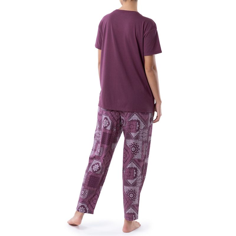 Wrangler Women's and Women's Plus Short Sleeve Pajama Set, 3 of 5
