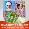 QUOKKA Magnetic Puzzles for Kids – Montessori Puzzles for Toddlers 3-5 – Preschool Game Learning Human Body Parts Anatomy Skeleton - 2 of 4