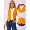 INSPIRE CHIC Women's V Neck Sleeveless Retro Waistcoat Vest - 2 of 4