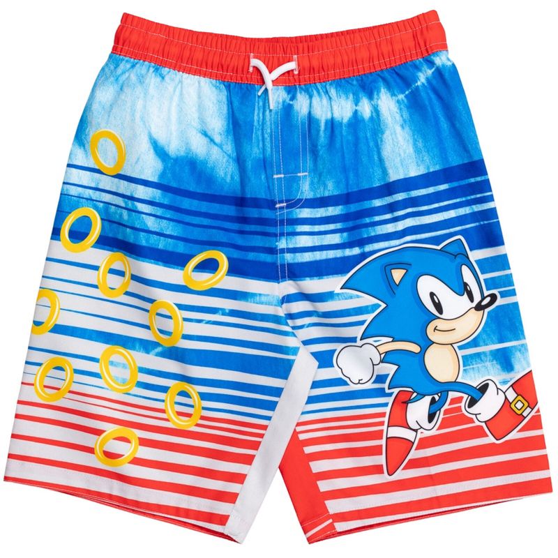 SEGA  Sonic The Hedgehog     Swim Trunks Bathing Suit Little Kid to Big Kid, 3 of 8