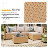 UPHA 5-Piece Rattan Patio Sofa Conversation Set with Cushions - 4 of 4