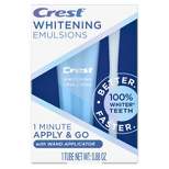 Crest Whitening Emulsions Leave-on Teeth Whitening Treatment with Hydrogen Peroxide + Whitening Wand Applicator + Stand - 0.88oz