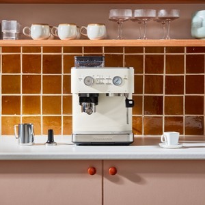 KitchenAid Semi Automatic Espresso Machine with Burr Grinder, KES6551 - 1 of 4