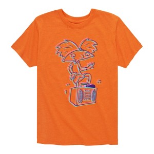 Boys' - Hey Arnold! - 3D Arnold Short Sleeve Graphic T-Shirt - 1 of 4