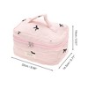 Unique Bargains Handheld Bow Embroidery Makeup Bag 1 Pc - 2 of 3