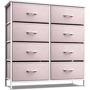 Sorbus 8 Drawers Dresser- Storage Unit with Steel Frame, Wood Top, Fabric Bins - for Bedroom, Closet, Office and more - 1 of 4