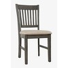 Jofran, Rustic Shores Coastal Style Upholstered Desk Chair - 2 of 4