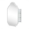 TEHOME 20 in. W x 30 in. H Novelty/Specialty Irregular Arched Metal Beveled Frameless Medicine Cabinet with Mirror - 4 of 4