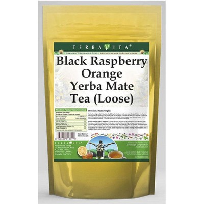 TerraVita Black Raspberry Orange Yerba Mate Tea (Loose) (8 oz, ZIN: 563501, 2-Pack)