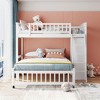 Grungis Twin Over Full Loft Bed with 6 Drawers and Shelves,Bunk Bed with Ladder and Bottom Bed With Wheels,Loft and Bunk Bed for Bedroom - 2 of 4