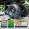 Poly Dump Cart - Heavy Duty 600 LBS Garden Cart with Quick-Release Dumping & No-Flat 10 in Tires, Utility Wagon for Yard Work, Landscaping, Gardening - 2 of 4