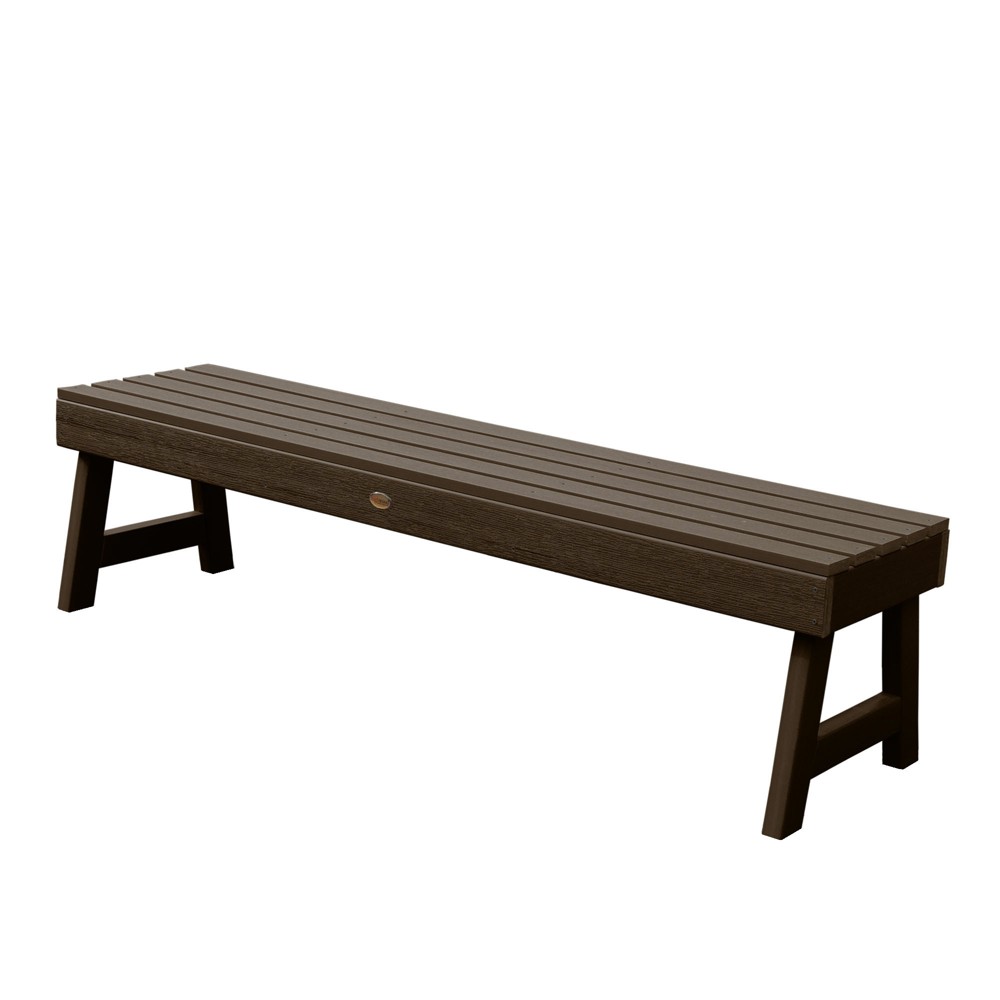 Photos - Garden Furniture 5' Weatherly Picnic Bench Weathered Acorn - highwood: Durable Outdoor Seat