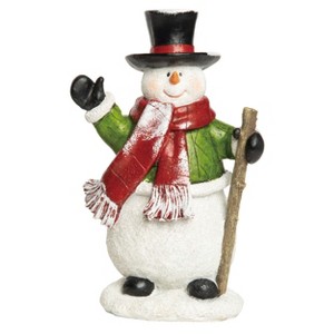 Transpac Resin 10.25 in. Multicolored Christmas Jolly Snowman Decor - 1 of 2