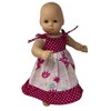 Doll Clothes Superstore Pink Floral Sundress Fits 15-16 Inch Baby as well as Cabbage Patch Kid Dolls as well - 3 of 4