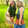 Mi Amore Gigi Peasant Skirt & Flower Hair Accessory - 3 of 3