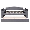 NicBex Twin/Full Size Teddy Fleece Daybed with Storage Armrests,Trundle and Latest Integrated Bluetooth Audio System - 4 of 4
