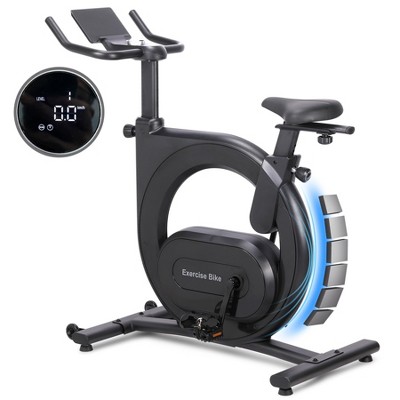 Garvee Electromagnetic Control Stationary Exercise Bikes for Home Cardio,Cycling Bike with Shuttle Smart Knob,Magnetic Resistance,Low Noise with App