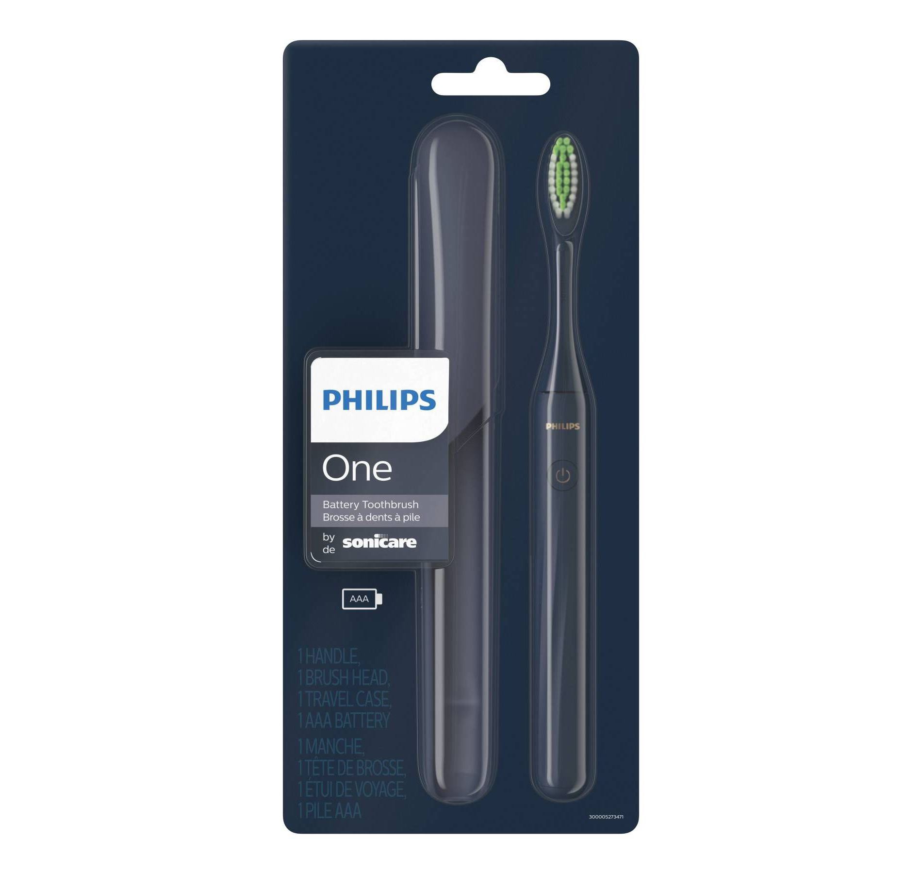 Philips One by Sonicare Battery Toothbrush - HY1100/04 - Midnight