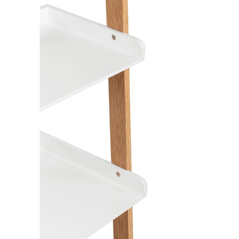 76&#34; Remus Ladder Bookshelf Modern Oak and White - Universal Expert, 5 of 15