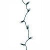Perfect Holiday 70 LED Indoor/Outdoor G12 Round Bulb Green Cable Christmas String Lights - Cool White - 4 of 4