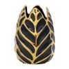 Sagebrook Home Glam Decorative Ceramic Leaf Bud Vase for Room and Office Decor - 2 of 4