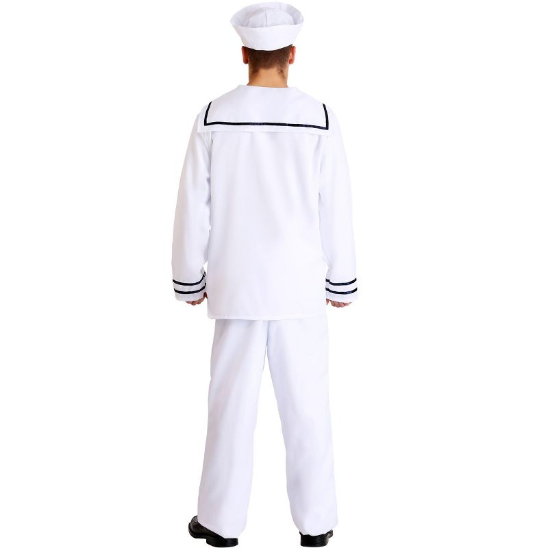 HalloweenCostumes.com Men's White Sailor Costume, 2 of 3
