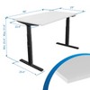 Mount-It! Ultimate Dual Motor Electric Standing Desk with 48" Tabletop, Black & White - 3 of 4