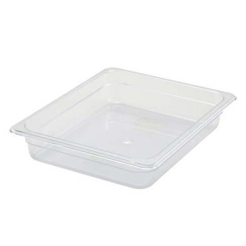 Winco Polycarbonate Food Pan, Half-size, 2.5