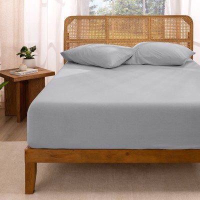 Organic Cotton Jersey Fitted Sheet by Bare Home