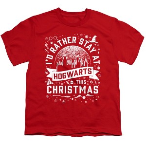 Boys' Harry Potter Hogwarts At Christmas T-Shirt - 1 of 4