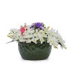 Syemin Planters 3 Pieces Ceramic Planter Pot with Drainage Hole, Modern Flowerpot for Patio, Garden or Windowsills, Green, 14.96"*14.96"*7.48" - 4 of 4