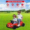 24V Two Seater Electric Ride On Car with Remote Control, Dual 120W Motors, Music, USB, Storage - 3 of 4