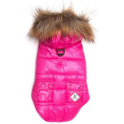 target hot pink puffer jacket