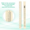 Unique Bargains Aluminum Alloy Rulers with Centimeters Millimeters Inches and Conversion Table 2 Pcs - 4 of 4