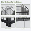 7.94 x 4.13 x 5.95 FT Black Large Dog Kennel Outdoor Pet Pens Enclosure Animal Hutch Metal Coop Fence with Roof Cover - 4 of 4