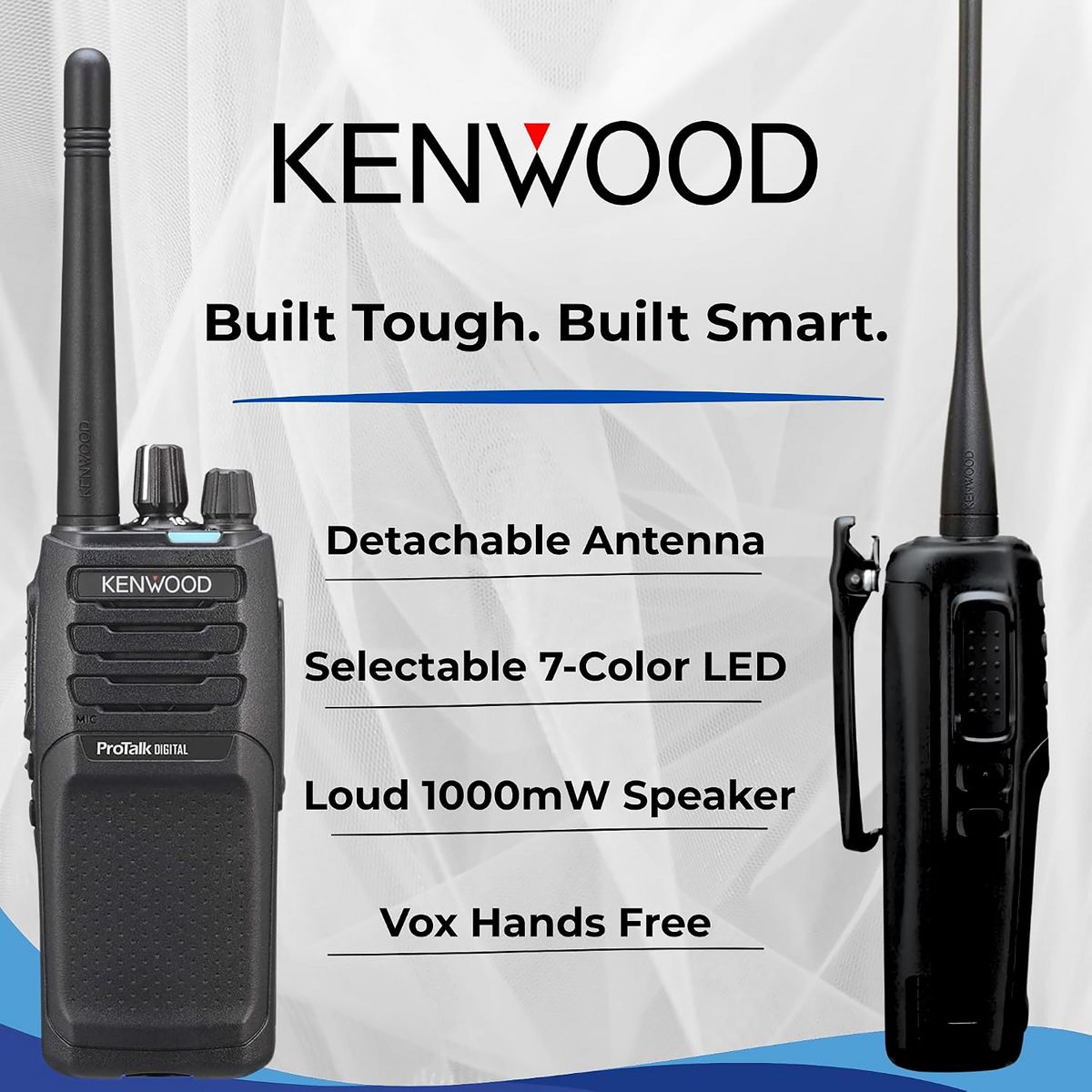 KENWOOD® ProTalk® NX-P1300NUK 5-Watt 64-Channel Digital NXDN® or Analog UHF Two-Way Radio - thumbnail 7