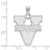 Black Bow Jewelry 10k White Gold Virginia Wahoos NCAA Extra Large Pendant - 2 of 3