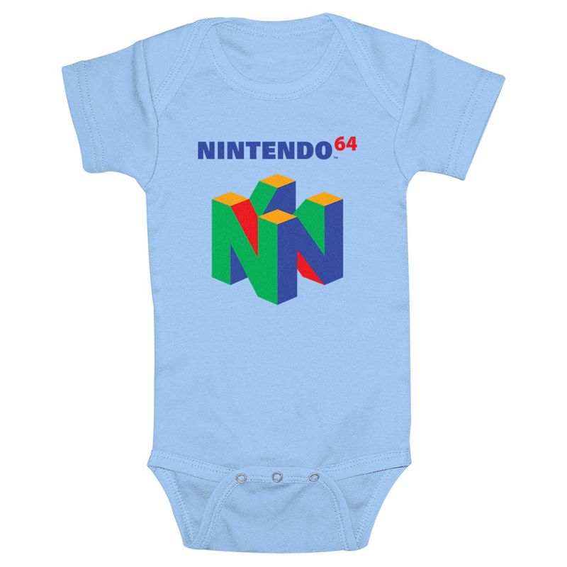 Infant's Nintendo Classic N64 Icon Onesie, 1 of 4