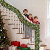 6ft/ 9ft Pine Christmas Garland with Pine Cones and Red Berries for Door, Fireplace, Stair, Window - 4 of 4